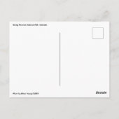 Rocky Mountain National Park, Colorado Postkarte (Rückseite)