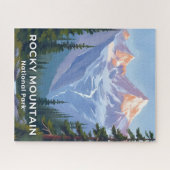 Rocky Mountain National Park Colorado Travel Art Puzzle (Horizontal)