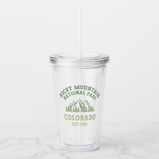 Rocky Mountain National Park Colorado USA Gradient Acryltrinkbecher (Vorderseite)