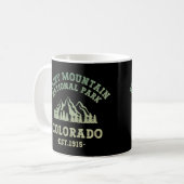 Rocky Mountain National Park Colorado USA Gradient Kaffeetasse (Vorderseite Links)