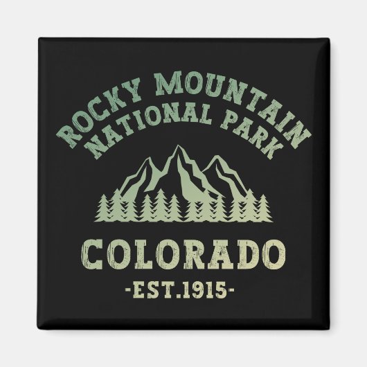 Rocky Mountain National Park Colorado USA Gradient Magnet (Vorne)