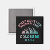 Rocky Mountain National Park Colorado USA Gradient Magnet (Vorderseite/Rückseite)