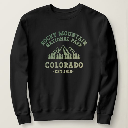 Rocky Mountain National Park Colorado USA Gradient Sweatshirt (Design vorne)