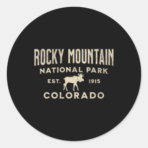 Rocky Mountain National Park Colorado USA Outdoor Runder Aufkleber