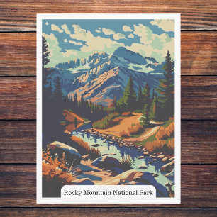 Rocky Mountain National Park, Colorado USA Postkarte