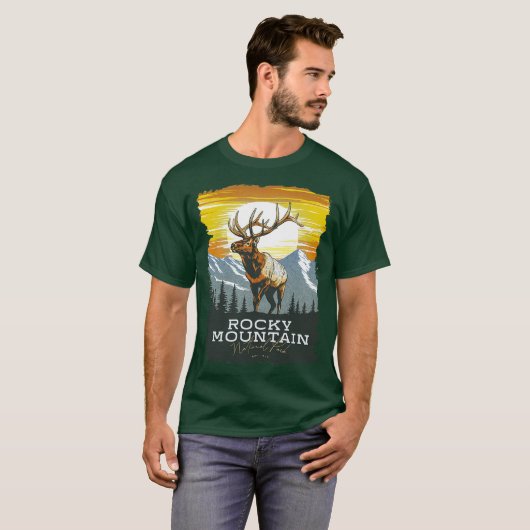 Rocky Mountain National Park Elk T-Shirt (Vorne ganz)