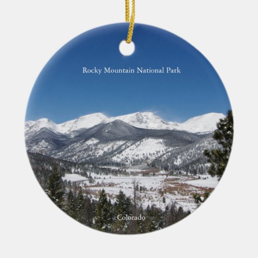 Rocky Mountain National Park Keramik Ornament (Vorne)