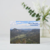 Rocky Mountain National Park on a Sunny Day Postkarte (Stehend Vorderseite)