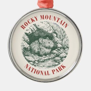 Rocky Mountain National Park Pika-Ornament - R&G Ornament Aus Metall