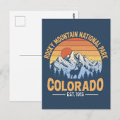 Rocky Mountain National Park Postcard Colorado Postkarte (Vorne/Hinten)
