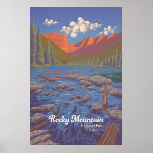 Rocky Mountain National Park Reiseplakat Poster