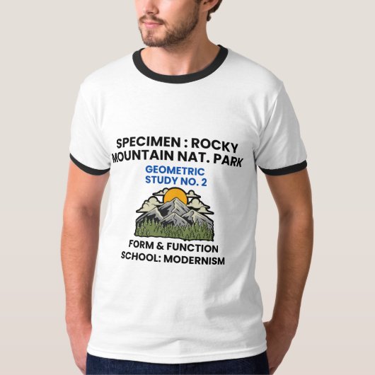 Rocky Mountain National Park Retro Specimen T-Shirt (Vorderseite)