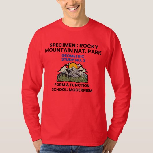 Rocky Mountain National Park Retro Specimen T-Shirt (Vorderseite)