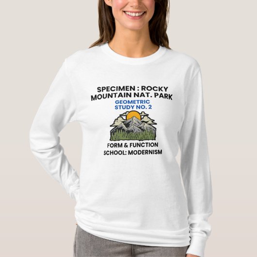 Rocky Mountain National Park Retro Specimen T-Shirt (Vorderseite)