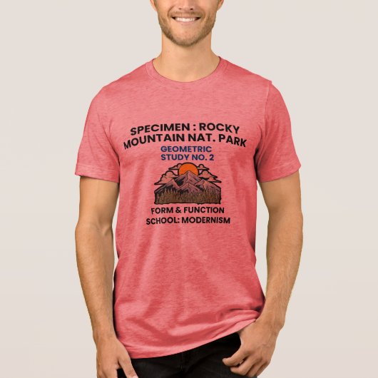 Rocky Mountain National Park Retro Specimen Tri-Blend Shirt (Vorderseite)