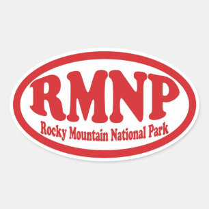 Rocky Mountain National Park Root Oval Aufkleber