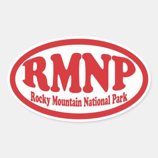 Rocky Mountain National Park Root Oval Aufkleber (Vorderseite)