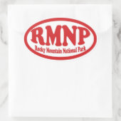 Rocky Mountain National Park Root Oval Aufkleber (Tasche)