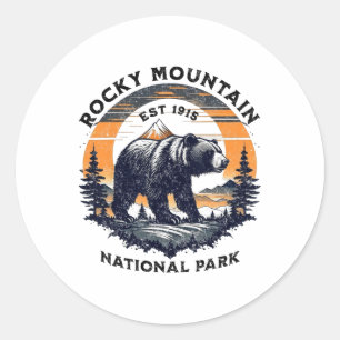 Rocky Mountain National Park  Runder Aufkleber