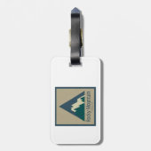 Rocky Mountain National Park Rustic Gepäckanhänger (Rückseite vertikal)