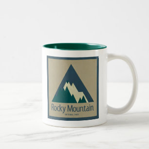 Rocky Mountain National Park Rustic Zweifarbige Tasse