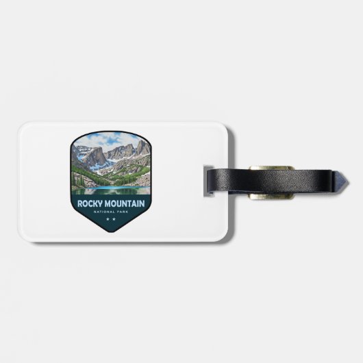 Rocky Mountain National Park Schild Gepäckanhänger (Rückseite horizontal)