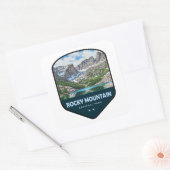 Rocky Mountain National Park Schild Quadratischer Aufkleber (Umschlag)