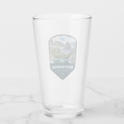Rocky Mountain National Park Shield Glas (Rückseite)