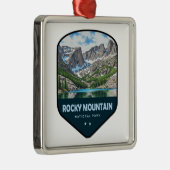 Rocky Mountain National Park Shield Ornament Aus Metall (Rechts)