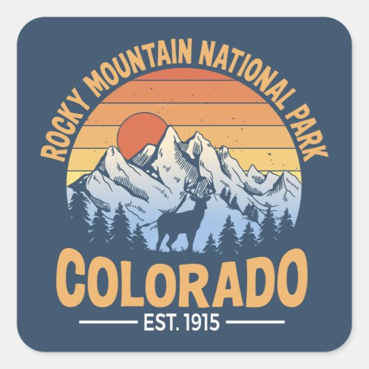 Rocky Mountain National Park Sticker Decal (Vorderseite)