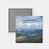 Rocky Mountain National Park Summer Vista Foto Magnet (Vorderseite/Rückseite)