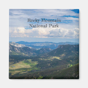 Rocky Mountain National Park Summer Vista Foto Magnet