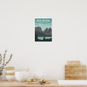 Rocky Mountain National Park Travel Illustration Poster (Küche)