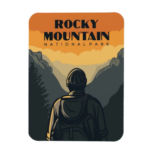 Rocky Mountain National Park Travel Magnet (Vertikal)