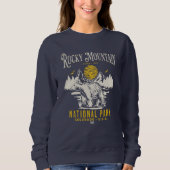 Rocky Mountain National Park Vintage landscape Sweatshirt (Vorderseite)
