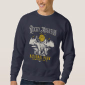 Rocky Mountain National Park Vintage landscape Sweatshirt (Vorderseite)