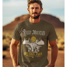 Rocky Mountain National Park Vintage landscape T-Shirt