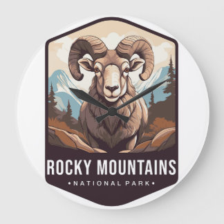 ROCKY MOUNTAIN NATIONAL PARKS WALL CLOCK 2025 GROßE WANDUHR