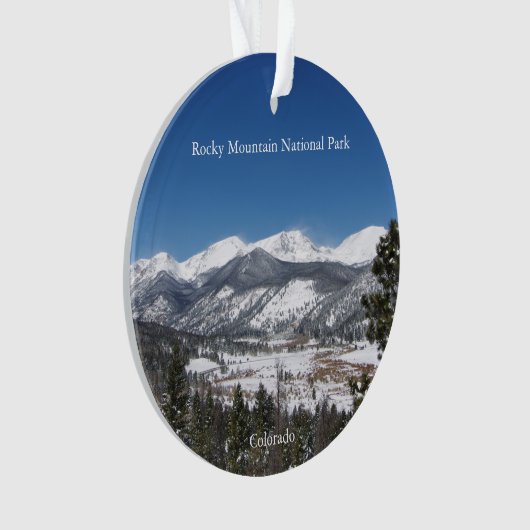 Rocky Mountain Nationalpark Acrylschmuck Ornament (Vorderseite)