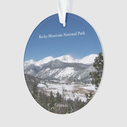 Rocky Mountain Nationalpark Acrylschmuck Ornament (Vorderseite)