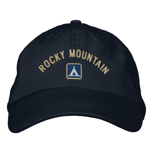 Rocky Mountain Nationalpark Bestickte Kappe (Vorderseite)