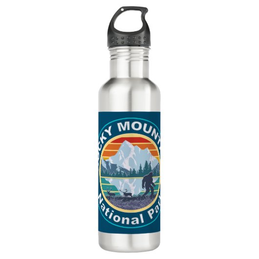 Rocky Mountain Nationalpark Bigfoot Edelstahlflasche (Vorderseite)