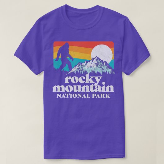 Rocky Mountain Nationalpark Bigfoot Mountains T-Shirt (Design vorne)