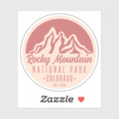 Rocky Mountain Nationalpark Colorado Aufkleber (Blatt)