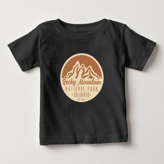 Rocky Mountain Nationalpark Colorado Baby T-shirt (Vorderseite)