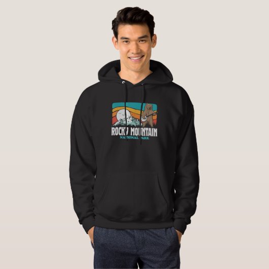 Rocky Mountain Nationalpark Colorado Banjo Bear Hoodie (Vorne ganz)