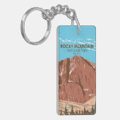 Rocky Mountain Nationalpark Colorado Doppelseitig Schlüsselanhänger (Vorderseite links)