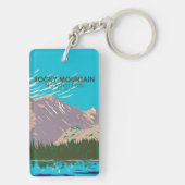 Rocky Mountain Nationalpark Colorado Doppelseitig Schlüsselanhänger (Rückseite)