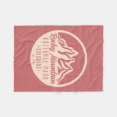 Rocky Mountain Nationalpark Colorado Fleecedecke (Vorderseite (Horizontal))