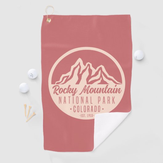 Rocky Mountain Nationalpark Colorado Golfhandtuch (Insitu)